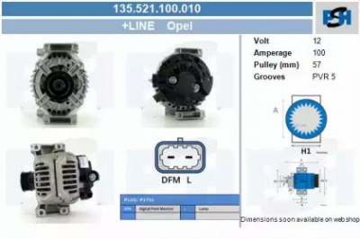 CV PSH 135521100010 -  Генератор